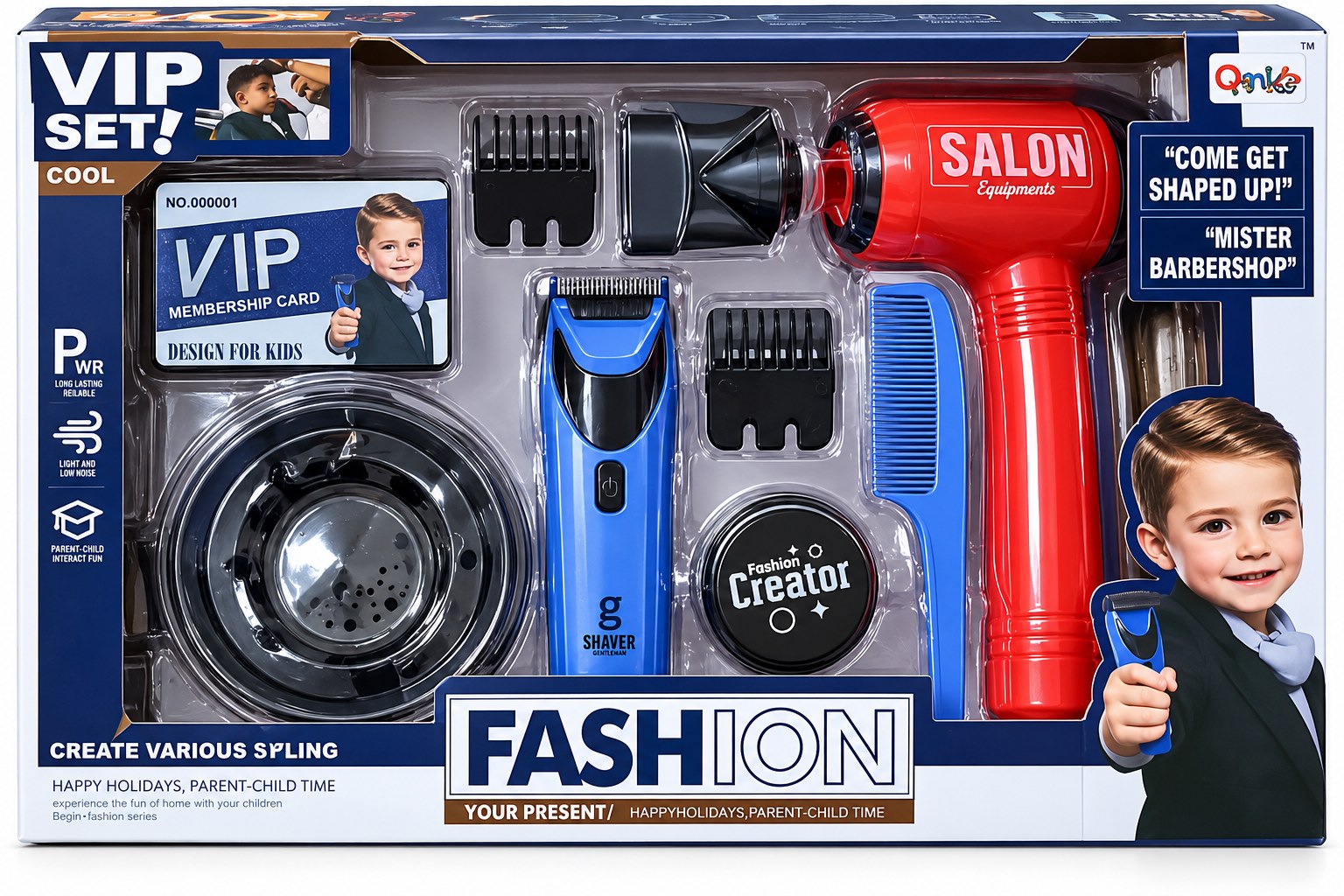 Kit para barbería d\ juguete No.4024