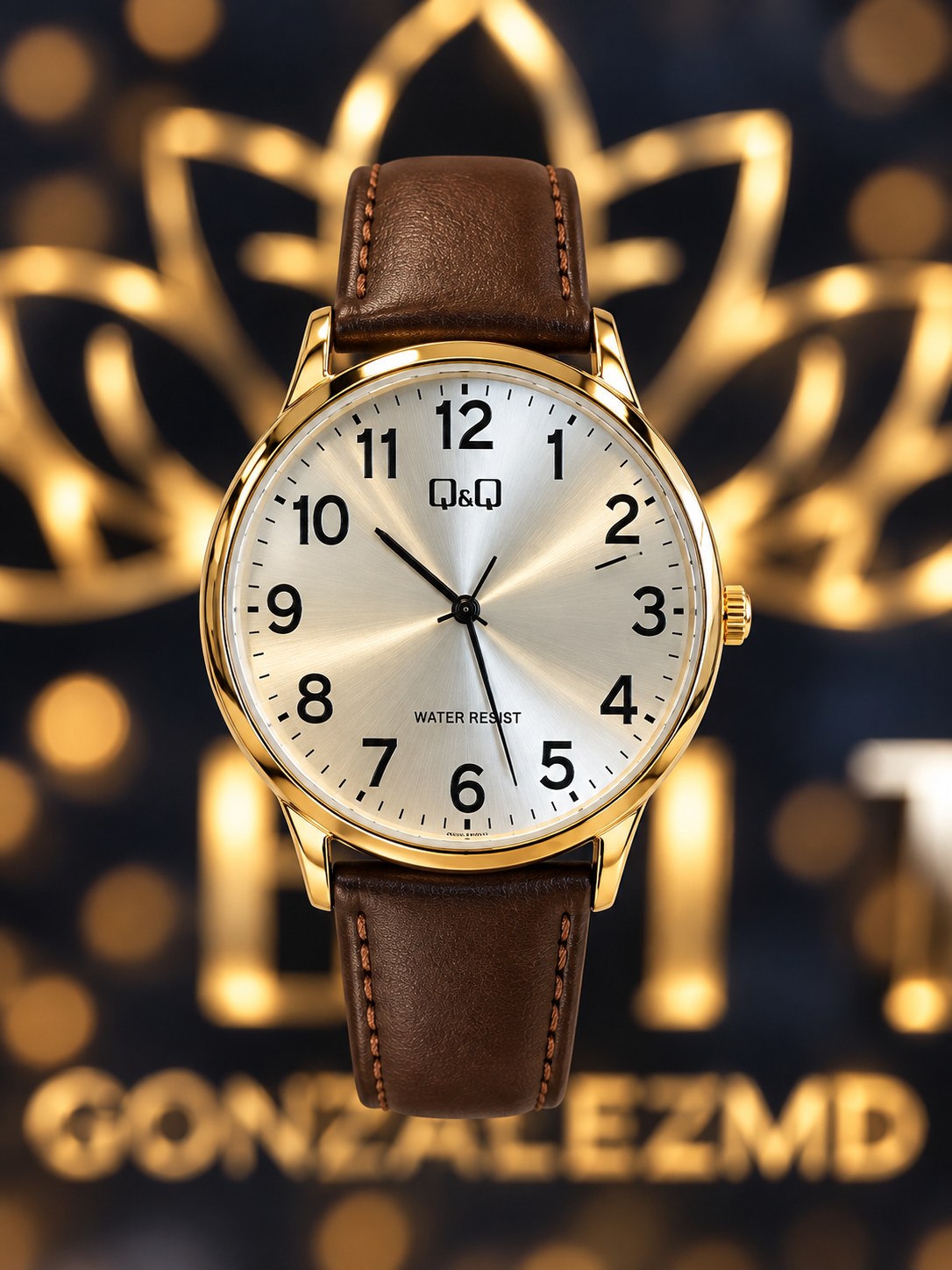 RELOJ QYQ CUERO MARON MAS C64A-004PY