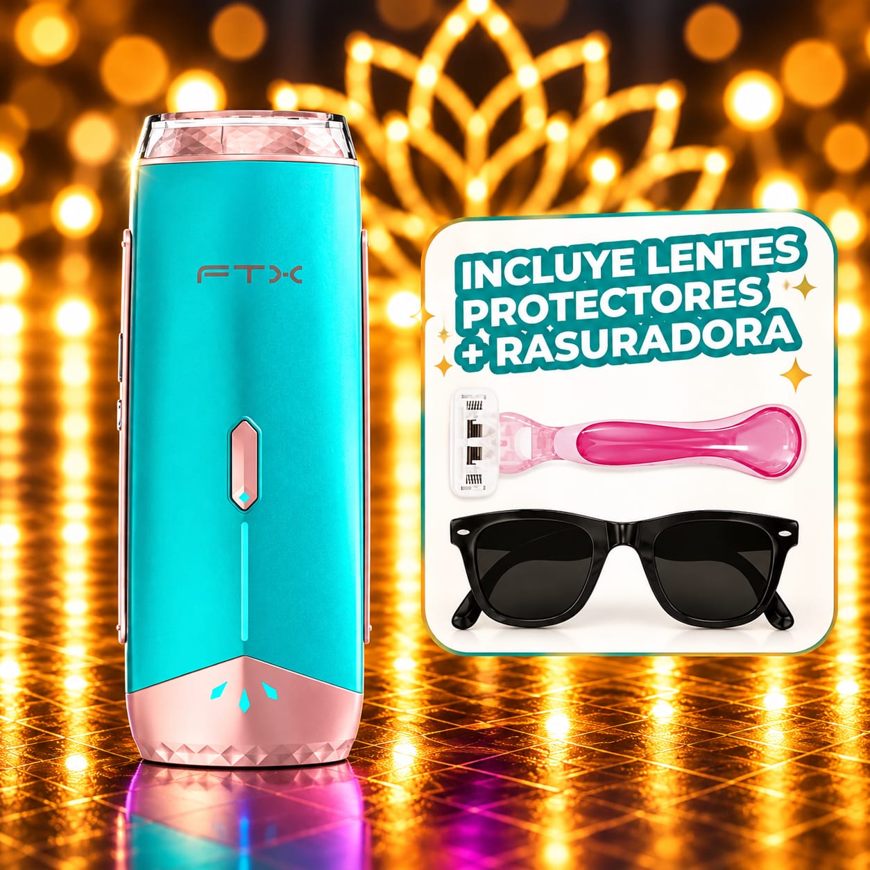 FTX DEPILADORA JCE TECNOLOGIA LASER IPL CON SISTEMA FRIO FTX LEB-48