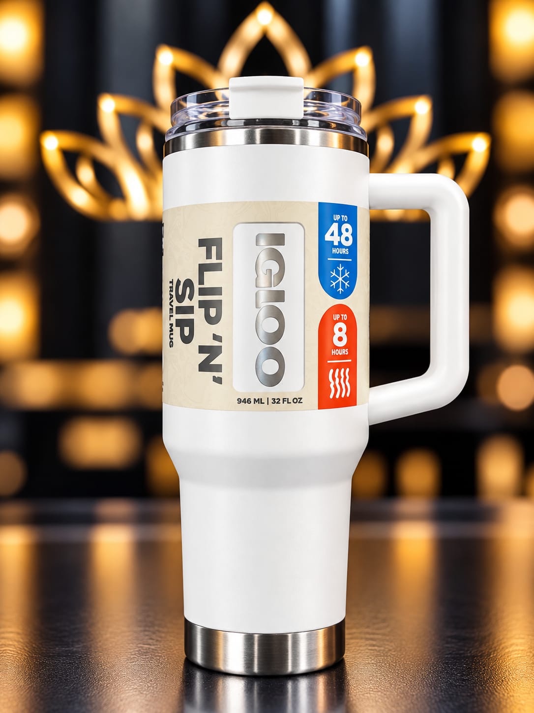 VASO TERMICO IGLOO 950ML SSTL TRVL MUG ICE DYE C/PAJITA BLANCO 71221
