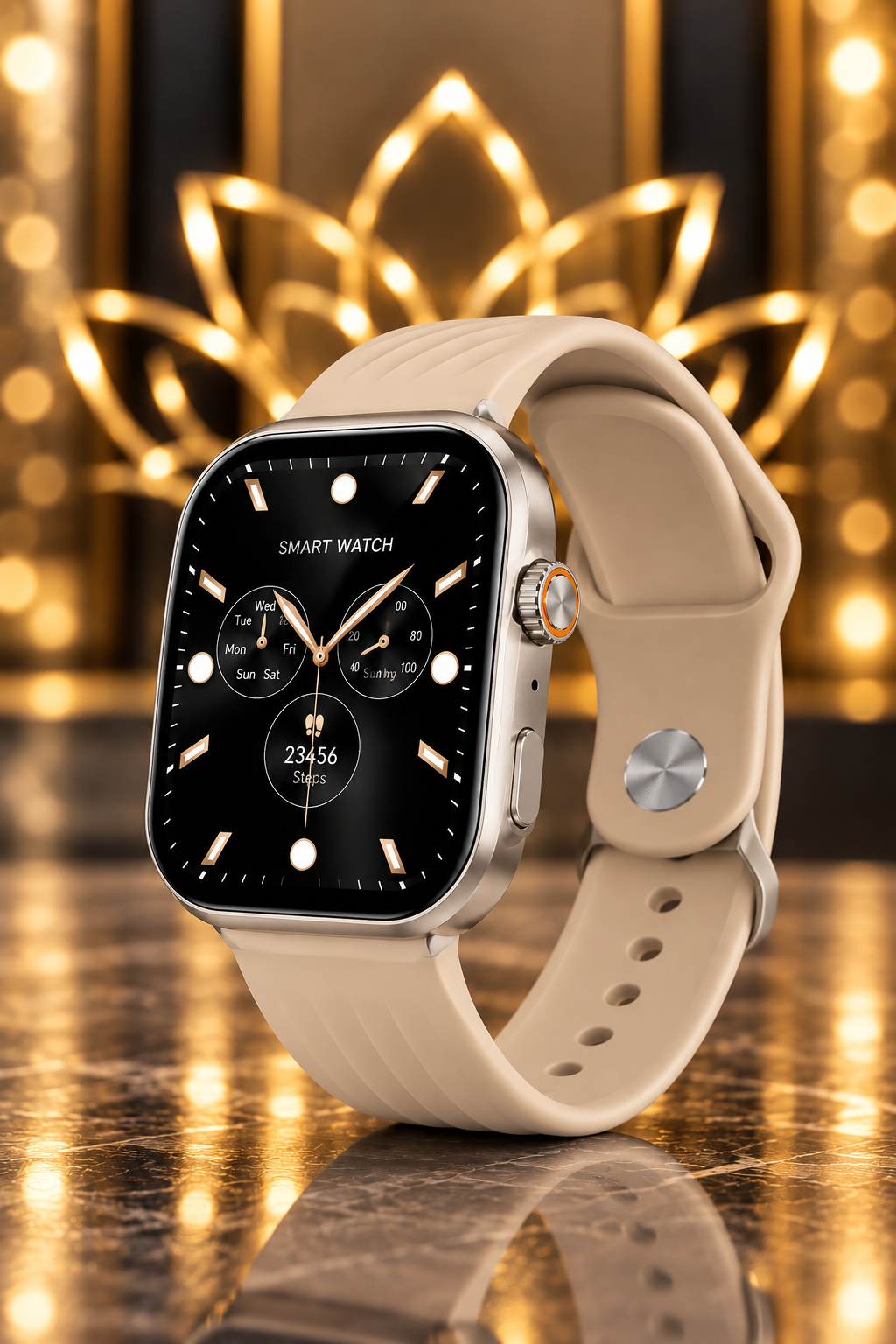 RELOJ SMART FTXAQ9C- GOLD/BEIGE