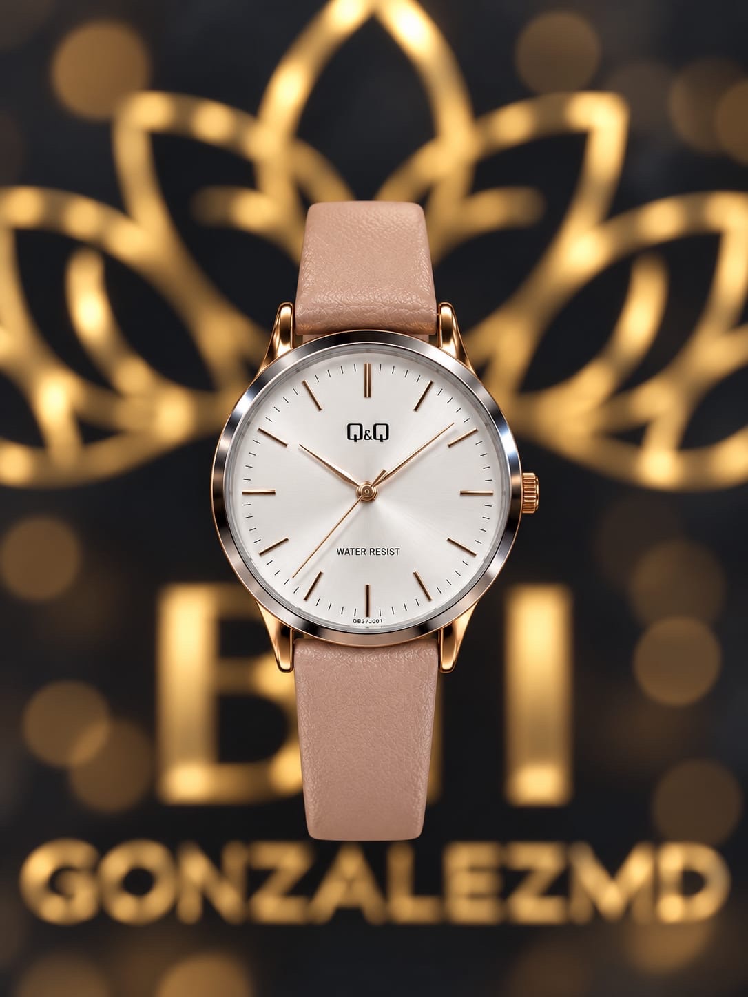 RELOJ QYQ CUERO ROSA FEM QZ87J101PY