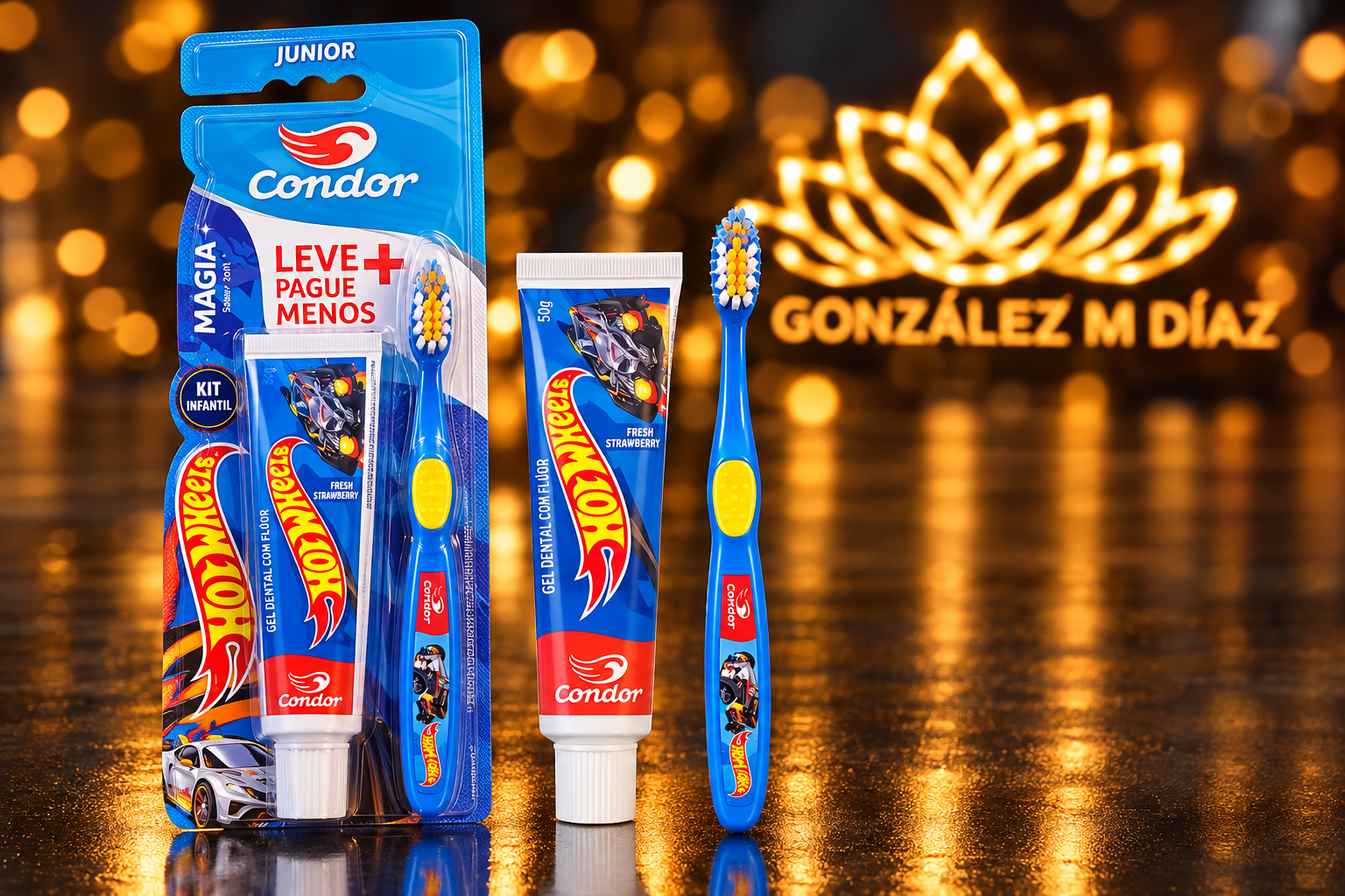 KIT GEL+ CEPILLO DENTAL JR REF 8160 HW