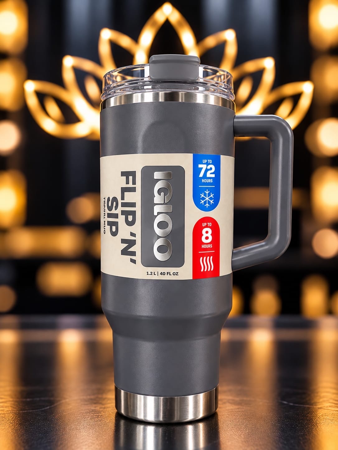 VASO TERMICO 1.2L SSTL TRVL C/PAJITA CARBONITE 4P 71227