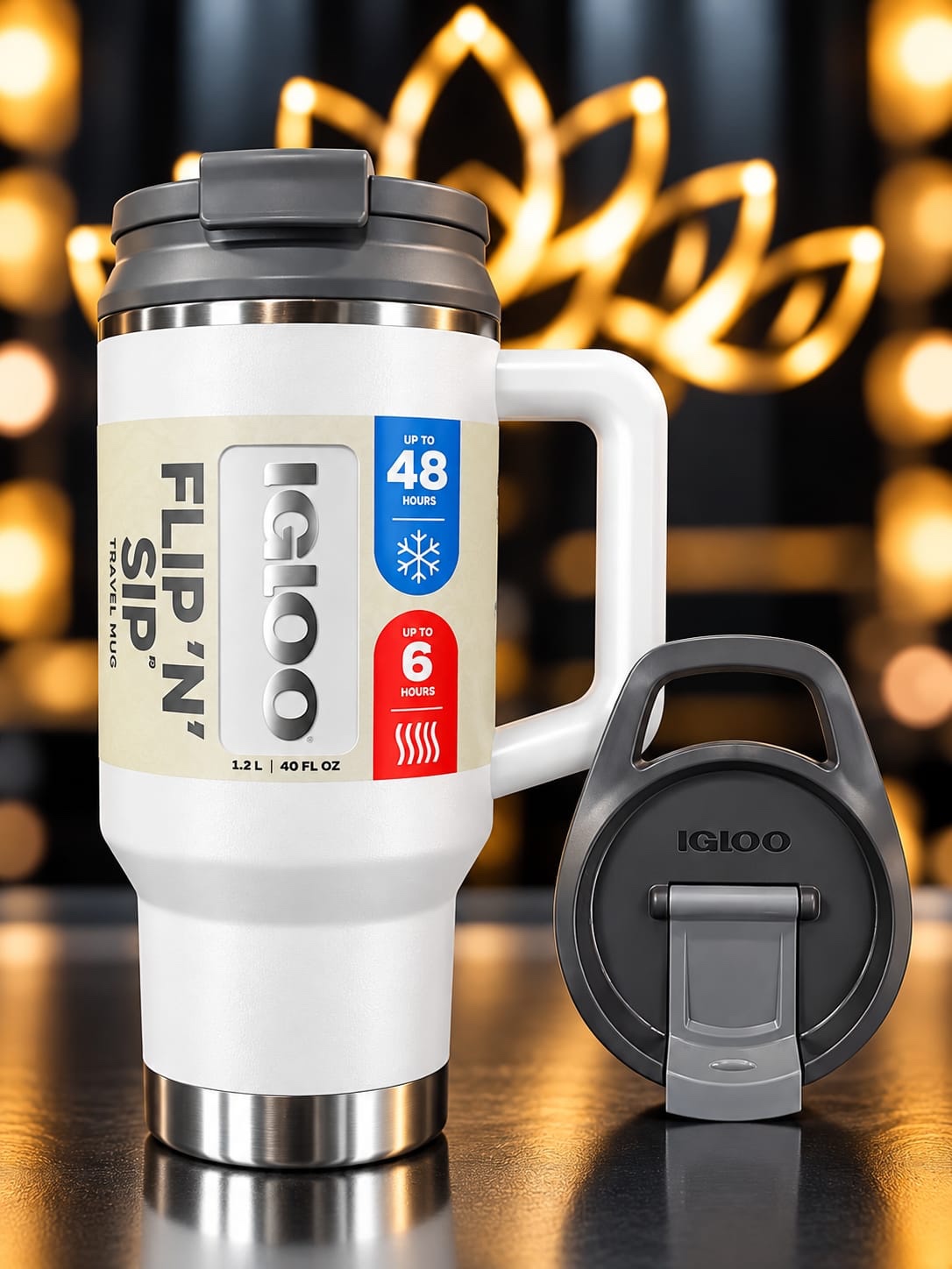 VASO TERMICO IGLOO 950ML SSTL TMBLR BLANCO 4P 71077