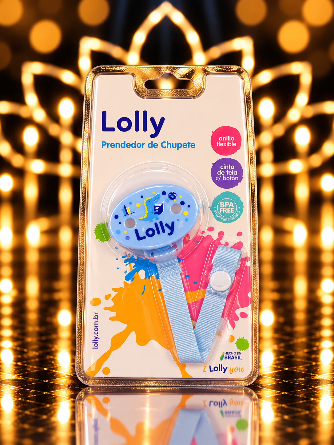 PRENDEDOR DE CHUPETE LOLLY 7071-01-AZ