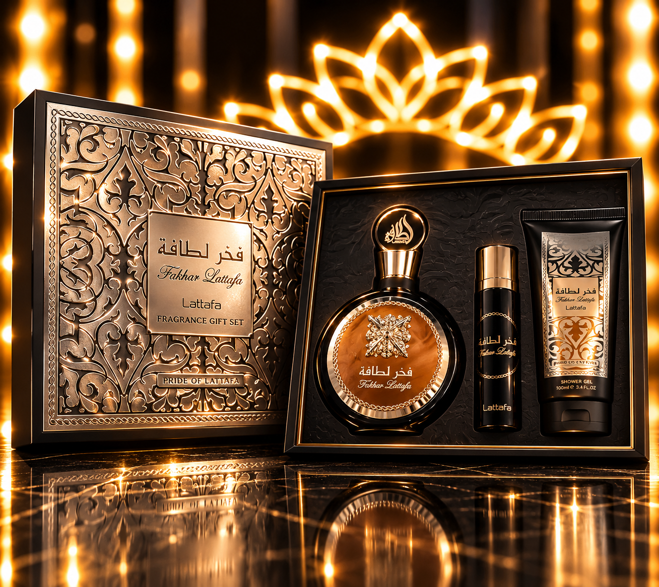 PERF. KIT FAKHAR MAN 100ML/12ML/100ML SHOWER